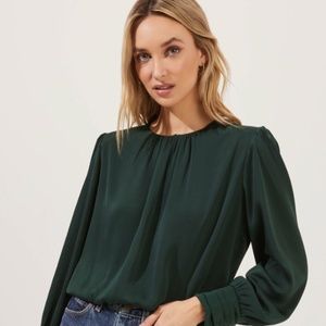 ASTR Green Duchess Long Sleeve